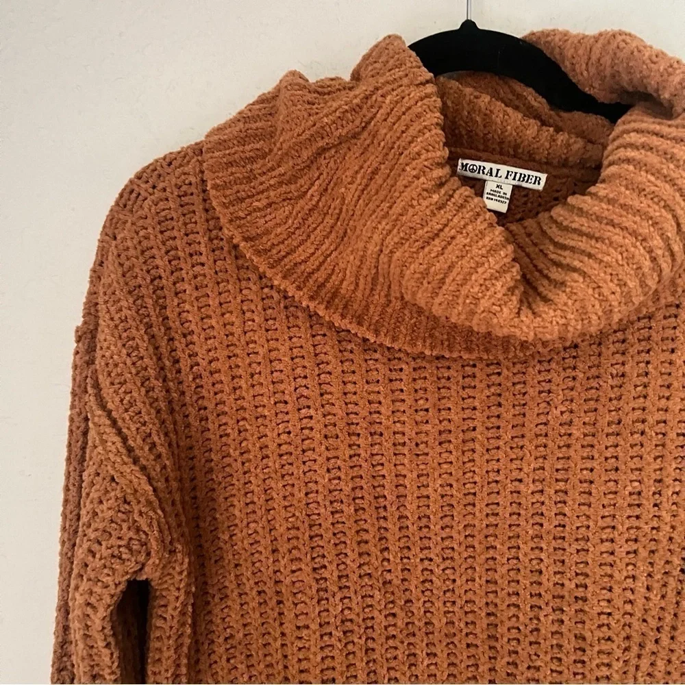 Moral Fibers cowl neck sweater